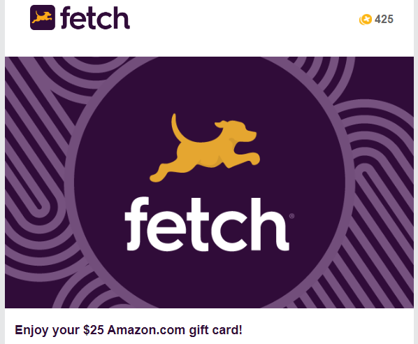 $25 Amazon gift card cash out from Fetch - Wealthhacks Hub